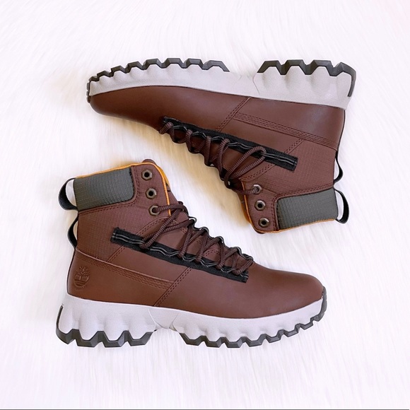 Timberland Men’s TBL Edge Waterproof Brown Boots - Picture 6 of 8